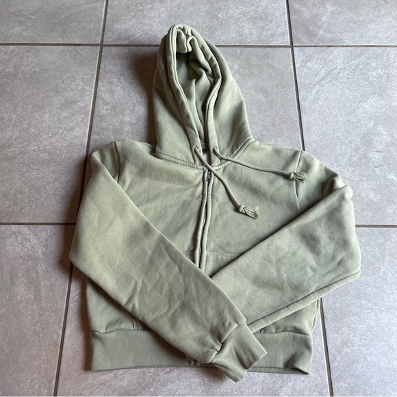 Brown & Sage Green John Galt/Brandy Melville Hoodies - Picture 3 of 8